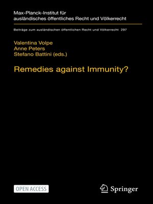 cover image of Remedies against Immunity?